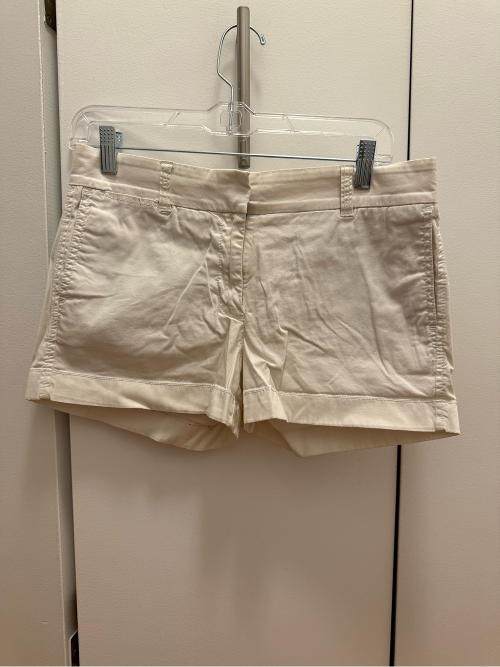J. Crew White Cotton Shorts